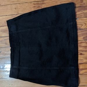 High wasted black mini skirt